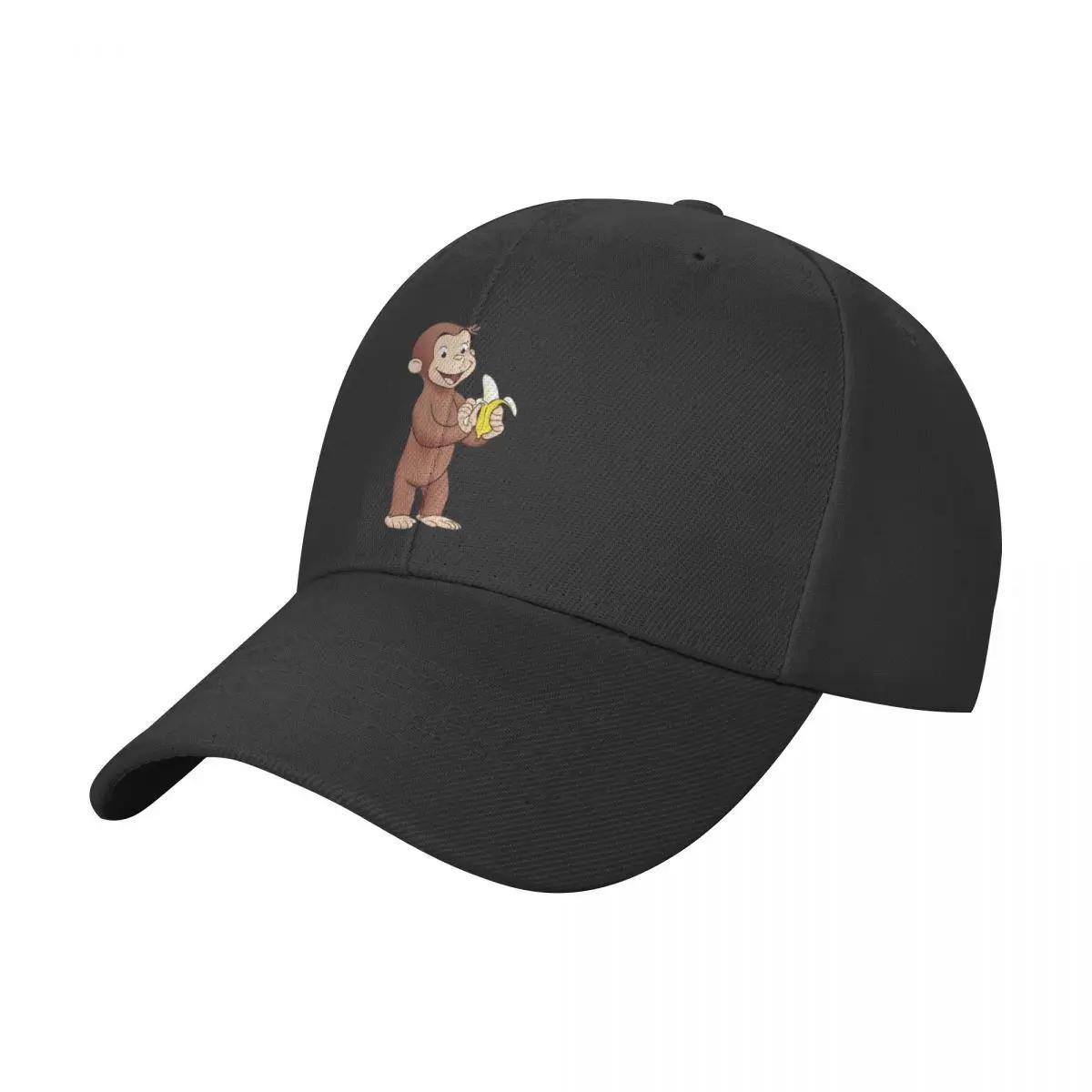 원숭이와 바나나 야외 스포츠 골프 모자, 여성 남성 야구 모자